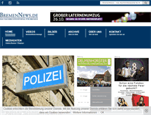 Tablet Screenshot of bremen-magazin.de